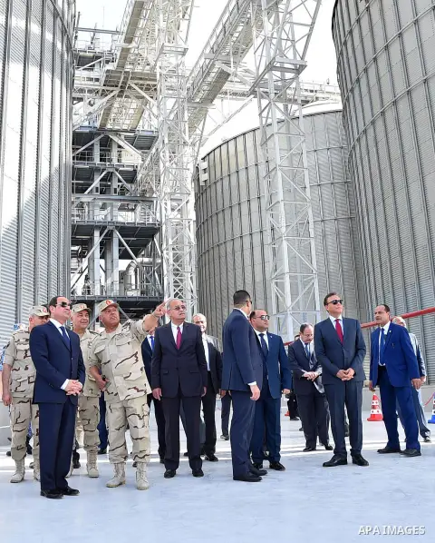 Egyptian President Abdel Fattah al-Sisi visits the Qena Province, some 650 km south of Cairo, Egypt, on May 14, 2017. Photo by Egyptian President Office