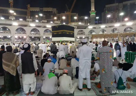 Muslim pilgrims pray around the holy Kaaba at the Grand Mosque, during the annual haj pilgrimage in Mecca August 21, 2017. According to the Muslims holy book the Koran, the Kaaba was built by Abraham and his son Ismael,...