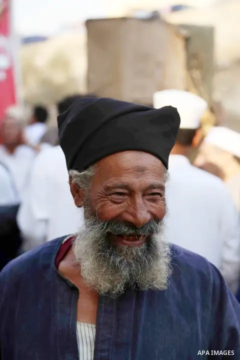 Egyptian Sufi Muslims practice ritualized Zikr (invocation) to celebrate the New Islamic Hijri year 1439 in front of al-Hussein mosque at Al-Azhar district in old Islamic Cairo, Egypt, on September 22, 2017. Photo by Amr...