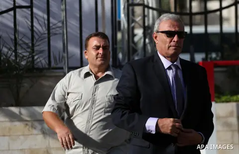 Palestinian Deputy Prime Minister Ziad Abu Amr arrives before a reconciliation cabinet meeting in Gaza City on October 3, 2017. The Palestinian reconciliation government met in Gaza for the first time since 2014 as moves...