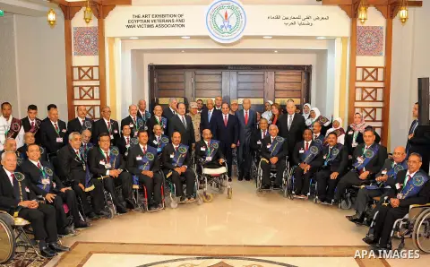 Egyptian President Abdel Fattah al-Sisi attends the opening ceremony of al Manara center for international conferences and exhibitions, in Cairo, Egypt, on October 9, 2017. Photo by Egyptian President Office
