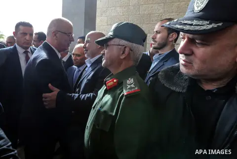Palestinian Prime Minister ,Rami Hamdallah, speaks during a Press Conference in Gaza city on December 07, 2017. Photo by Prime Minister Office