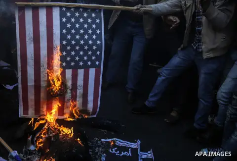 Palestinian supporters of the Popular Front for the Liberation of Palestine (PFLP) take part in a protest against US President Donald Trump's decision to recognise Jerusalem as the capital of Israel, in Gaza city on Dece...