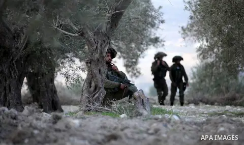 Palestinian protestors, from the nearby Palestinian village of Naqura, confront Israeli security forces close to the Jewish settlement of Shavei Shomron near the West Bank city of Tulkarem on December 14, 2017, as protes...