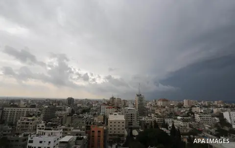 A general view shows the Gaza city on November 22, 2018. Photo by Ashraf Amra