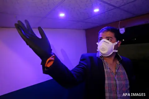 Three Palestinian engineers invent a sterilization system that is an external corridor with a system of "steam and laser sprinklers that are controlled via an electronic unit" and with limited local capabilities to confr...