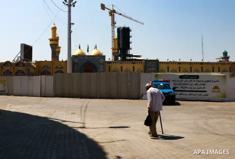 A view shows streets almost deserted during a home confinement order as a precaution against the spread of the coronavirus disease (COVID-19) in Baghdad, Iraq, on April 19, 2020. Anas Jomaa