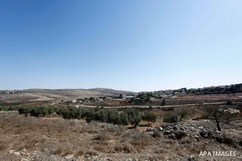 A general view shows the Israeli settlement of Shvut Rachel, which controls the lands of Qaryut and Jalud, south of the West Bank city Nablus, on October 18, 2020. Israel has pressed forward on plans for more than 3,000...