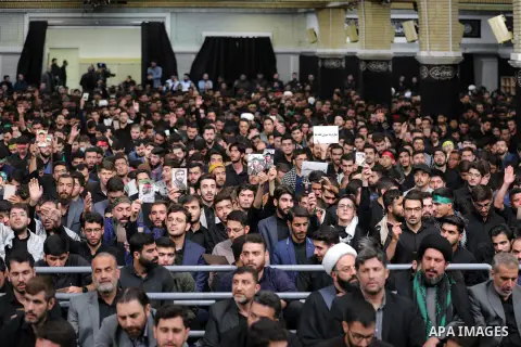 Iran's Supreme Leader Ayatollah Ali Khamenei attends On the occasion of the fortieth anniversary of the martyrdom of Abu Abdullah Al-Hussein in iran on September 07, 2023. Photo by Iran's Supreme Leader/APAimages