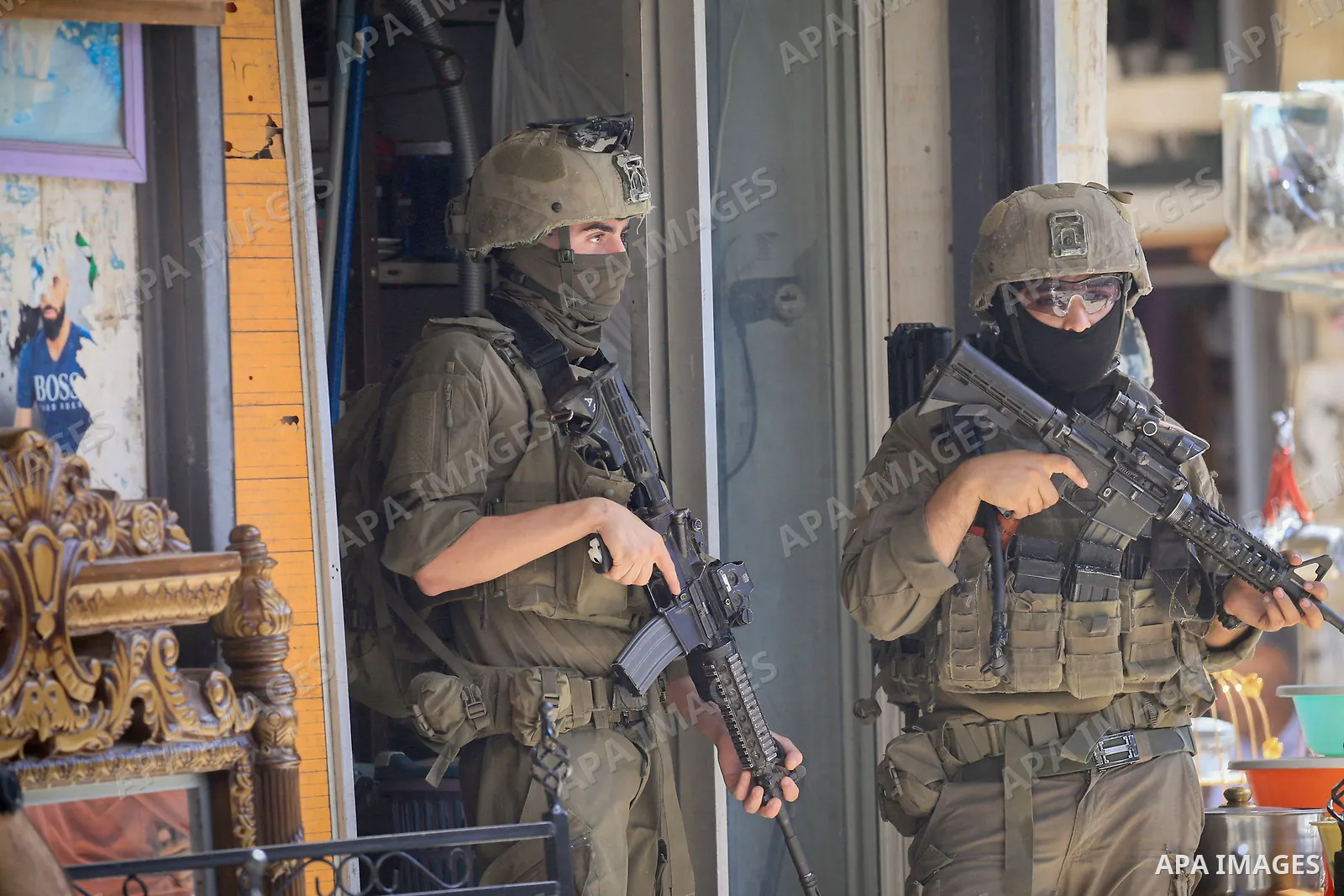 Israeli soldiers deploy during a raid on the Old City of Nablus, West Bank, on September 27, 2026. Israeli forces entered the city and spread through several areas, including streets leading toward the Old City. Local so...